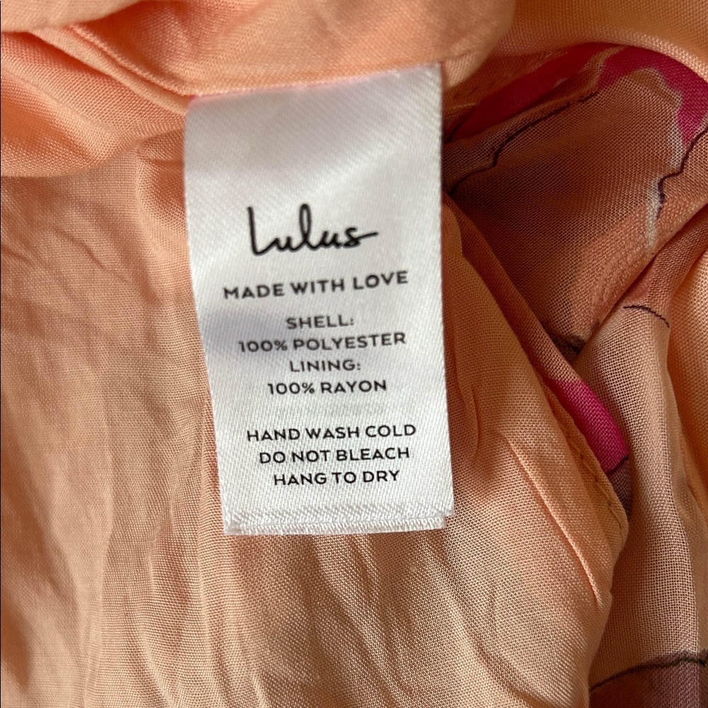 Lulu's Pink and Purple Floral Maxi Dress size M - Picture 13 of 13